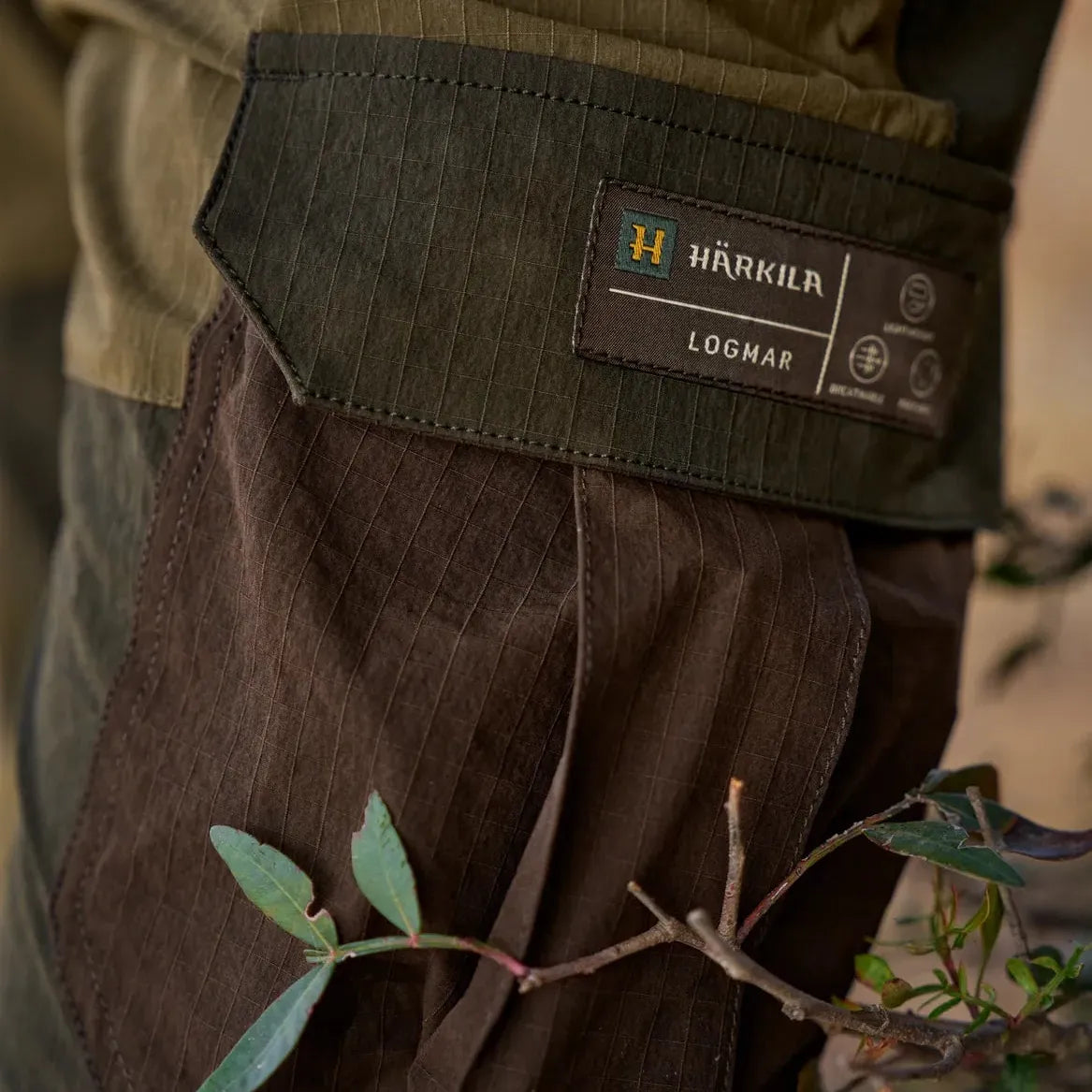 Härkila - Logmar Lightweight Zip-off Bukser // Dark Olive/Willow Green fra Härkila - billede nr. 3 hos GrejFreak.dk