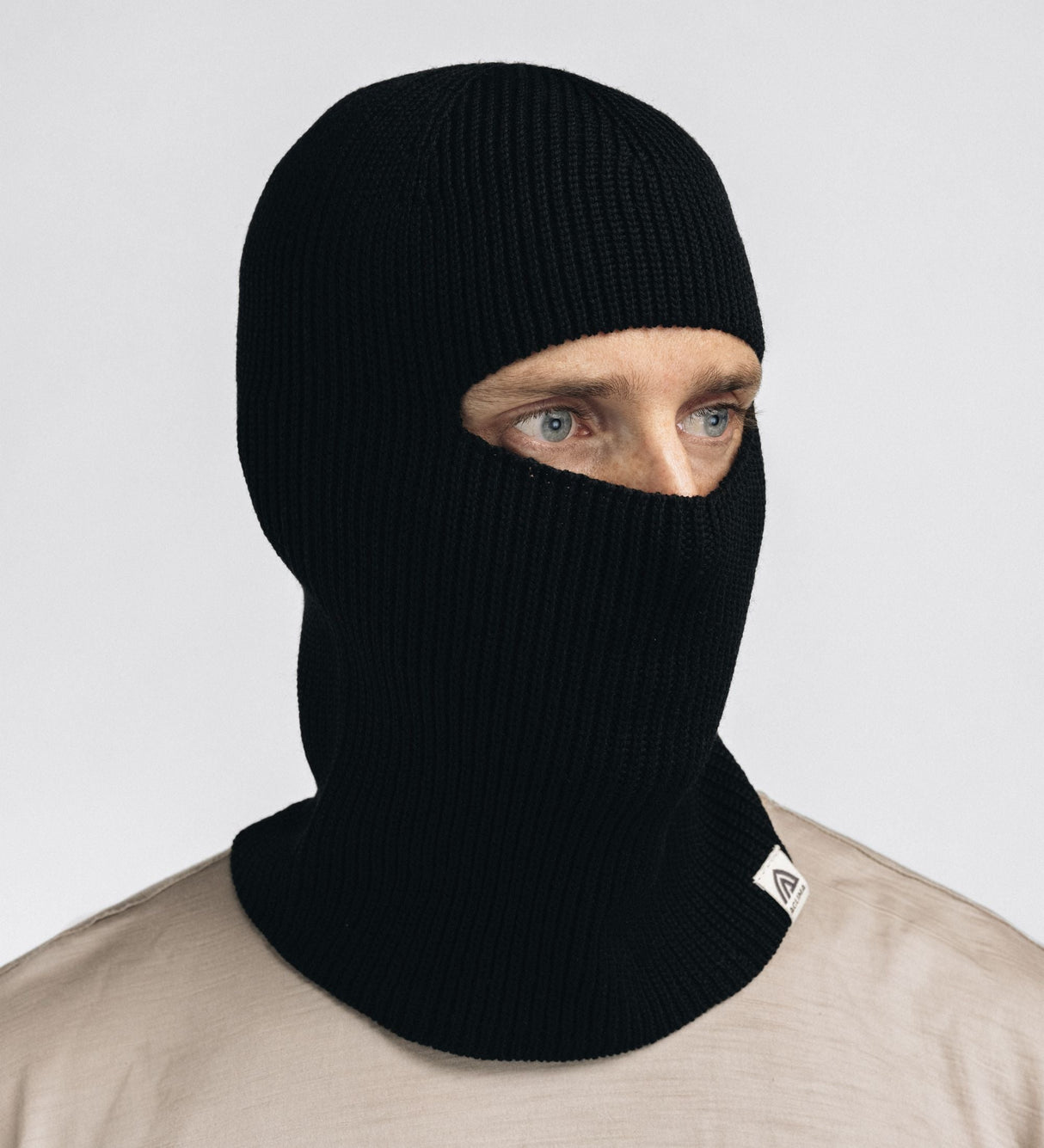 Aclima - Flat Knit Balaclava Hat // Sort fra Aclima - billede nr. 6 hos GrejFreak.dk