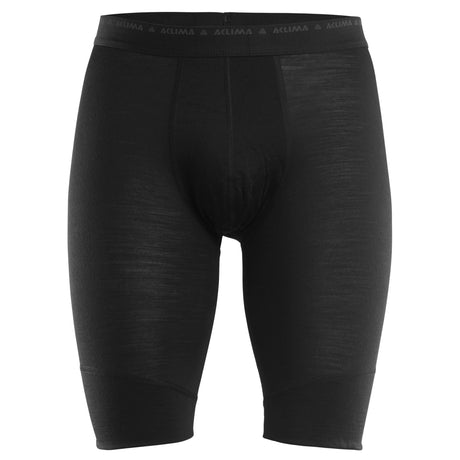 Aclima - LightWool 140 Lange Herre Boksershorts // Sort fra Aclima - billede nr. 1 hos GrejFreak.dk