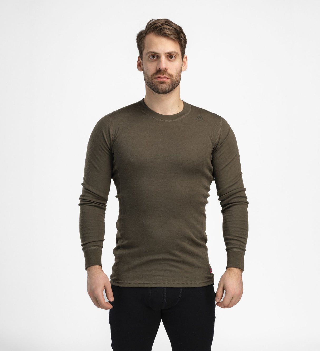 Aclima - WarmWool Crewneck Herre // Olivengrøn fra Aclima - billede nr. 5 hos GrejFreak.dk