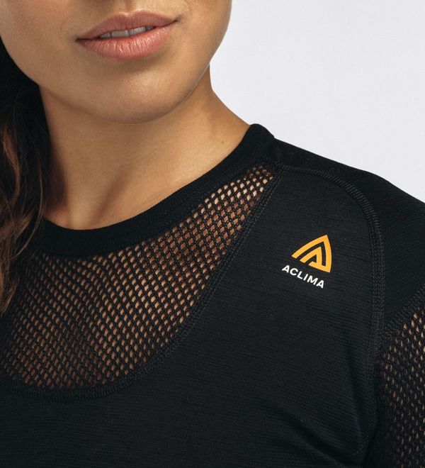 Aclima - WoolNet 120g Dame Crew Neck Uldtrøje // Sort fra Aclima - billede nr. 6 hos GrejFreak.dk