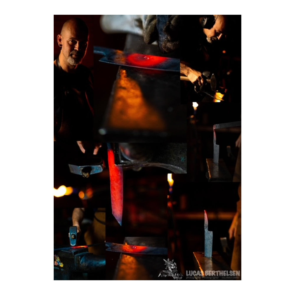 Berthelsen Smedje - BL01 Kokkekniv fra Berthelsen Smedje - billede nr. 5 hos GrejFreak.dk