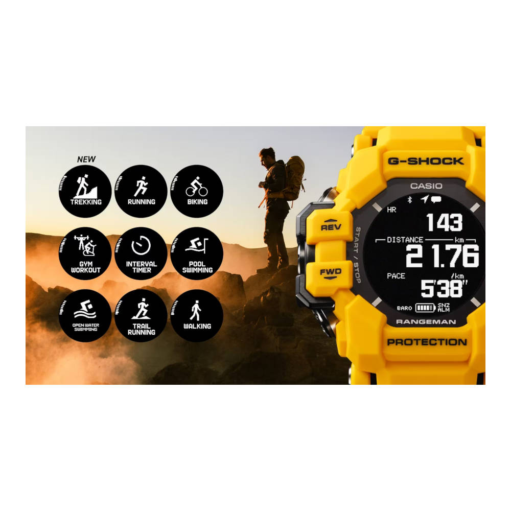 Casio - G-Shock Rangeman GPR-H1000-9 Gul fra Casio - billede nr. 3 hos GrejFreak.dk