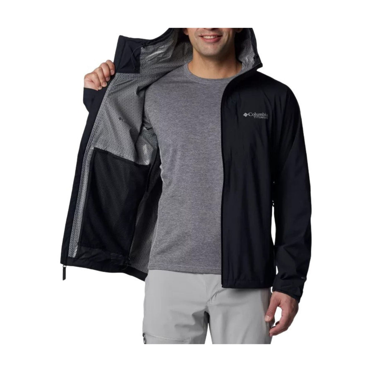 Columbia - Ampli-Dry II Vandtæt Herre Skaljakke // Sort fra Columbia - billede nr. 4 hos GrejFreak.dk