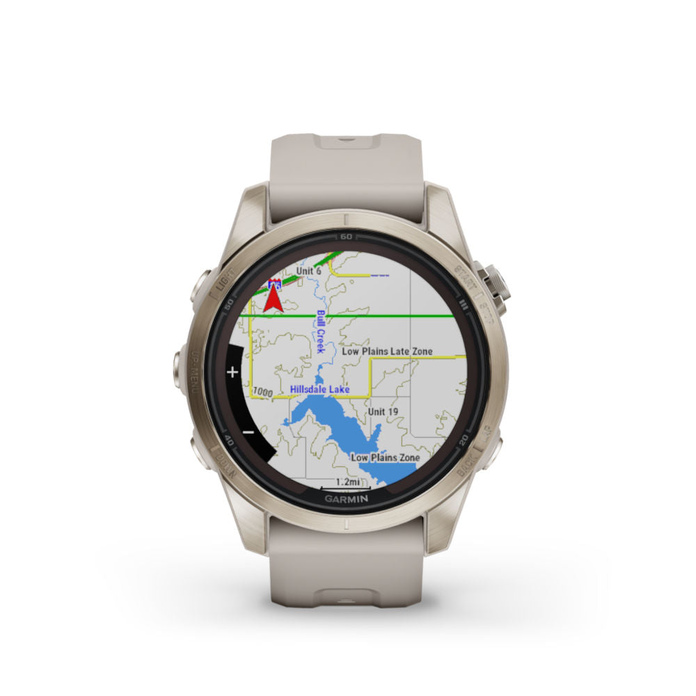 Garmin - Fenix 7S Pro Sapphire Solar Smartwatch GPS Ur 42mm // Hvid fra Garmin - billede nr. 6 hos GrejFreak.dk