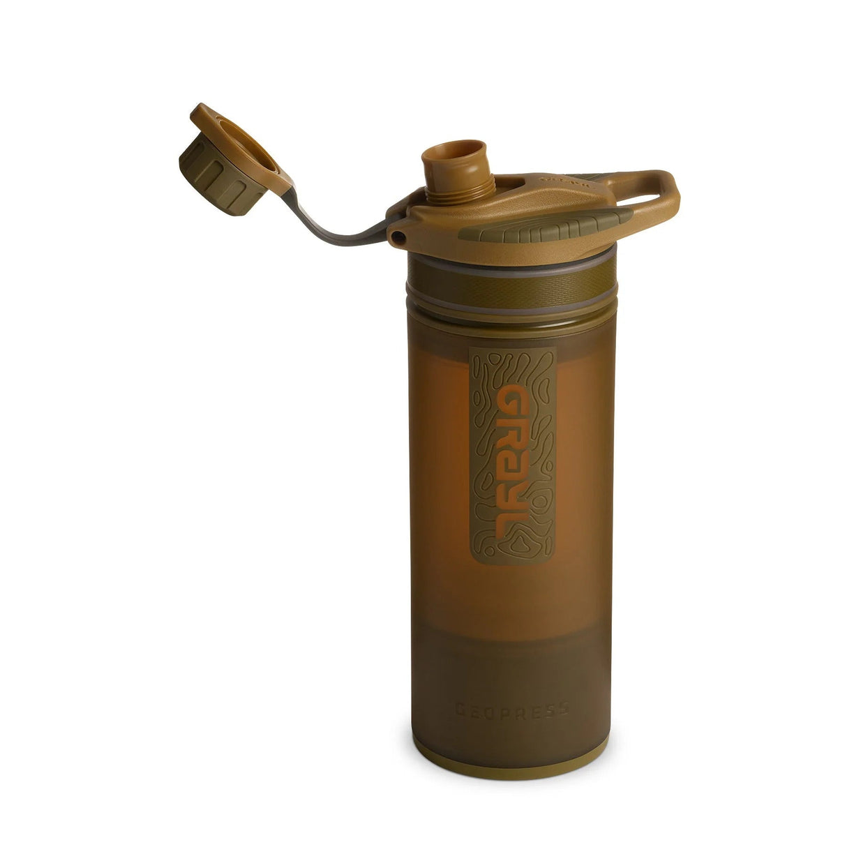 Grayl - Geopress Flaske Med Vandrensefilter 710ml // Coyote Brown fra Grayl - billede nr. 2 hos GrejFreak.dk