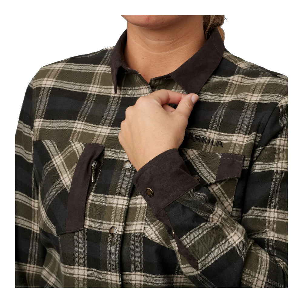 Härkila - Aivak Dame Skjorte Olivengrøn fra Härkila - billede nr. 3 hos GrejFreak.dk