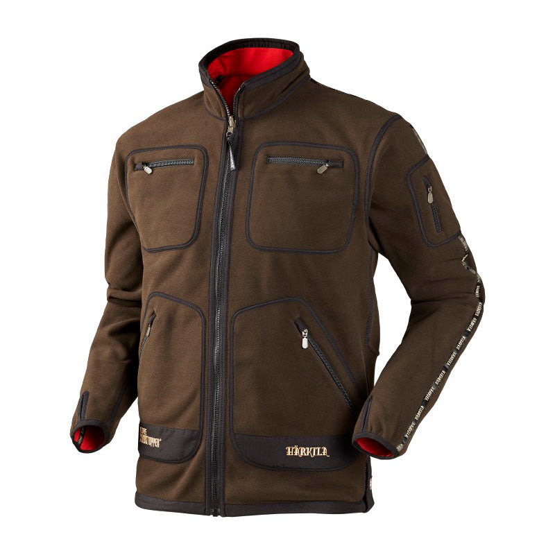 Härkila - Kamko Fleece // Brun / Rød fra Härkila - billede nr. 1 hos GrejFreak.dk