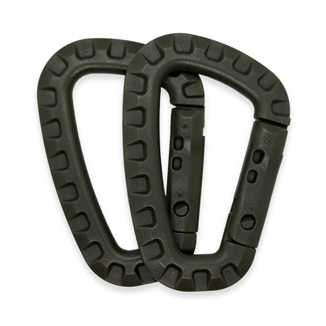 K-Force - ABS Karabiner (2 stk) - Olivengrøn fra K-Force Tactical - billede nr. 1 hos GrejFreak.dk