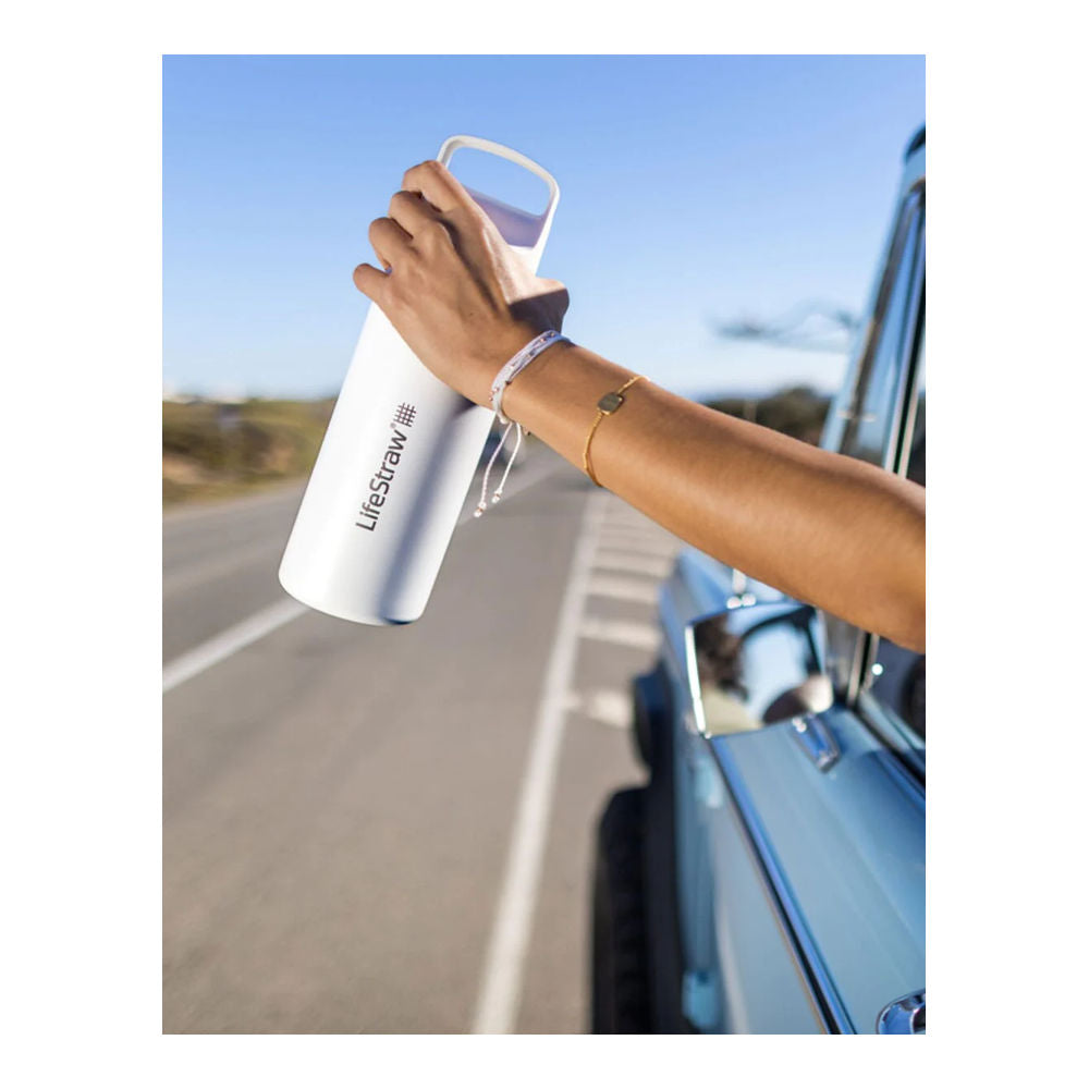 LifeStraw - Go Stainless Steel 2.0 Filter Vandflaske 1L Sort fra LifeStraw - billede nr. 2 hos GrejFreak.dk