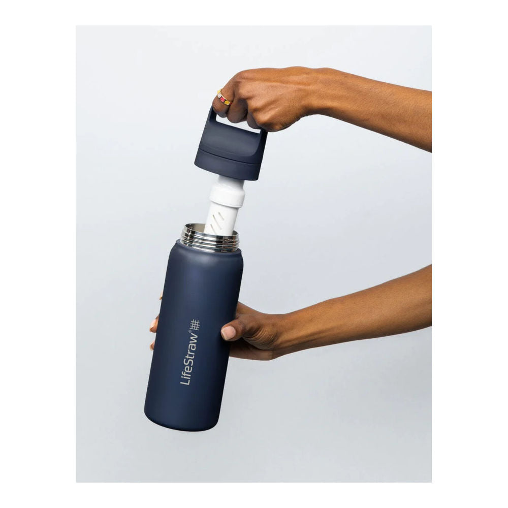 LifeStraw - Go Stainless Steel 2.0 Filter Vandflaske 710ml Sort fra LifeStraw - billede nr. 5 hos GrejFreak.dk
