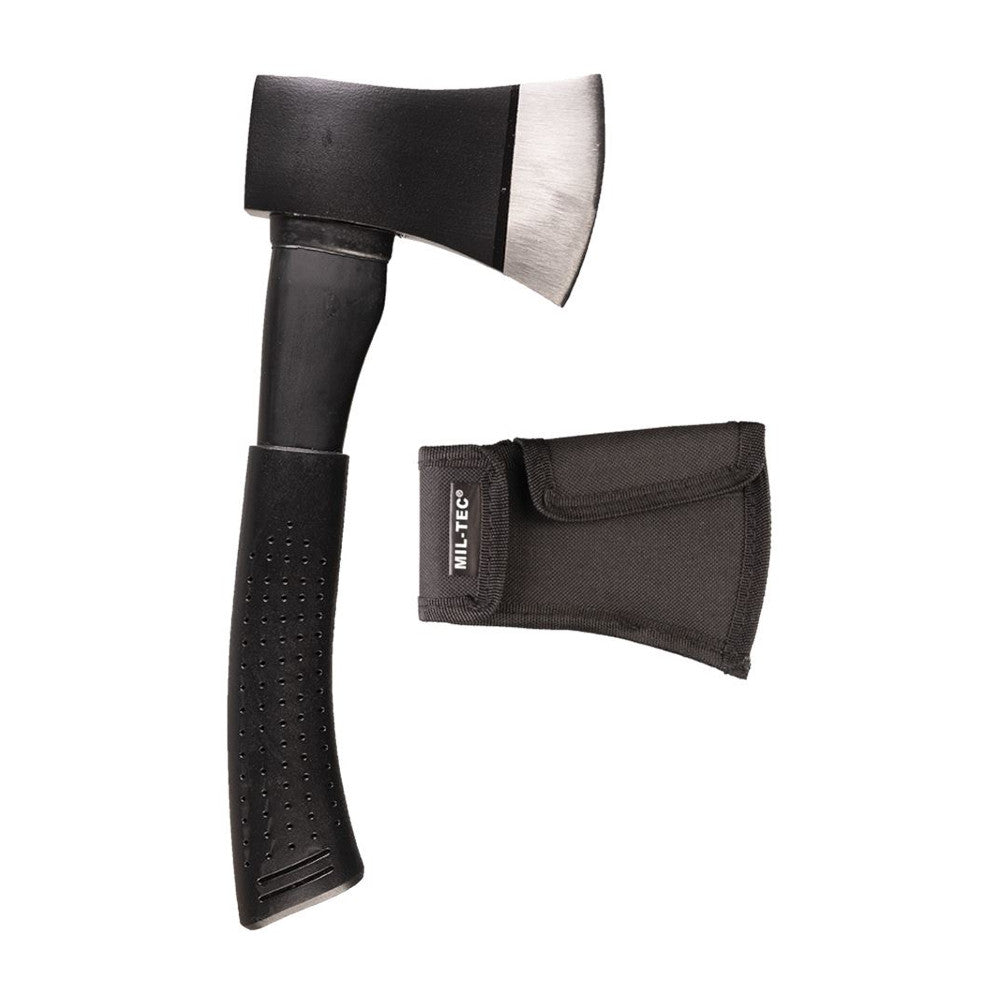 Mil-Tec - Håndøkse Med Cover // Sort fra Mil-Tec - billede nr. 1 hos GrejFreak.dk