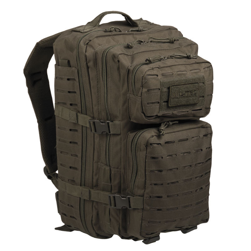 Mil-Tec - Laser Cut Assault Large Rygsæk (36L) // Olivengrøn fra Mil-Tec - billede nr. 1 hos GrejFreak.dk