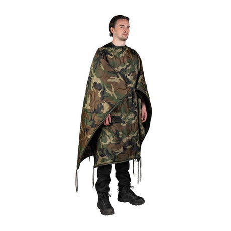 Mil-Tec - Multifunktionel Poncho Liner Woodland Camo fra Mil-Tec - billede nr. 1 hos GrejFreak.dk