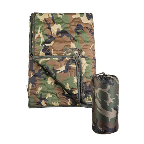 Mil-Tec - Multifunktionel Poncho Liner Woodland Camo fra Mil-Tec - billede nr. 2 hos GrejFreak.dk