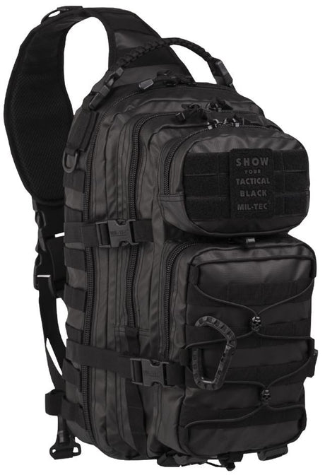 Mil-Tec - One Strap Assault Pack Large Tactical Black fra Mil-Tec - billede nr. 1 hos GrejFreak.dk