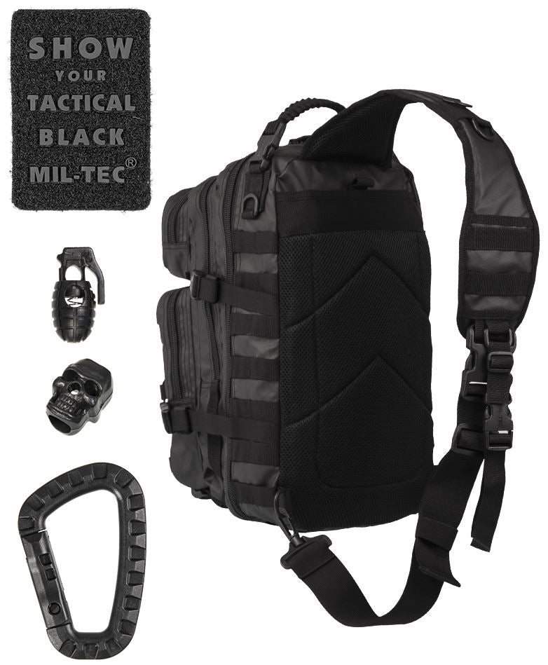 Mil-Tec - One Strap Assault Pack Large Tactical Black fra Mil-Tec - billede nr. 2 hos GrejFreak.dk