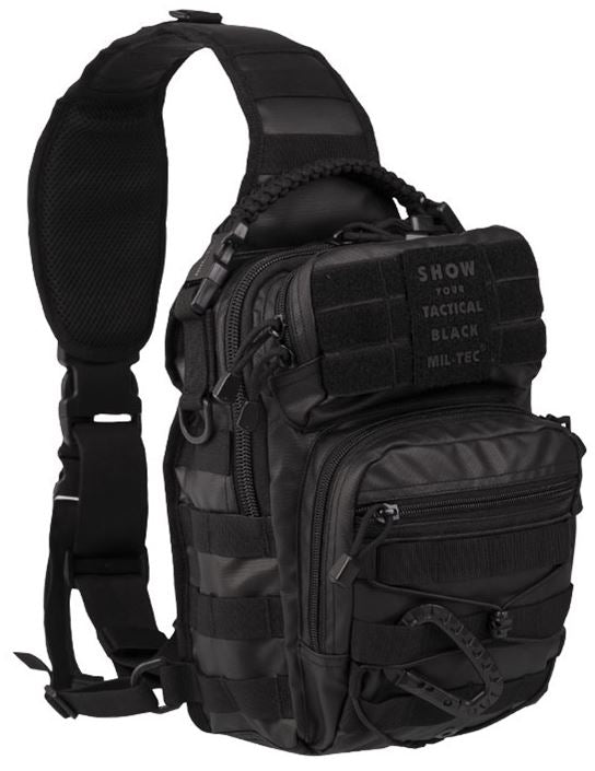 Mil-Tec - One Strap Assault Pack Small Tactical Black fra Mil-Tec - billede nr. 1 hos GrejFreak.dk