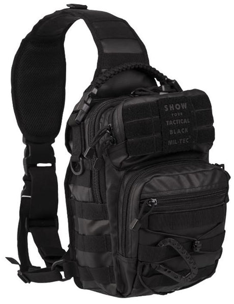 Mil-Tec - One Strap Assault Pack Small Tactical Black fra Mil-Tec - billede nr. 1 hos GrejFreak.dk