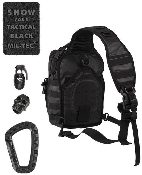 Mil-Tec - One Strap Assault Pack Small Tactical Black fra Mil-Tec - billede nr. 2 hos GrejFreak.dk