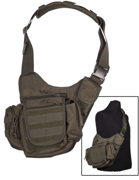 Mil-Tec - Sling Bag Multifunction // Olivengrøn fra Mil-Tec - billede nr. 1 hos GrejFreak.dk