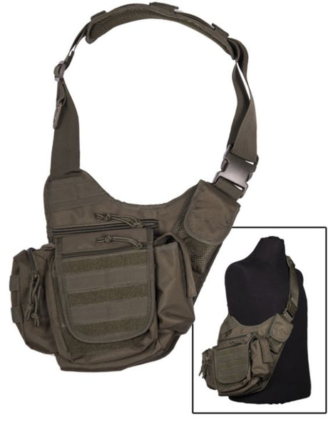 Mil-Tec - Sling Bag Multifunction // Olivengrøn fra Mil-Tec - billede nr. 1 hos GrejFreak.dk