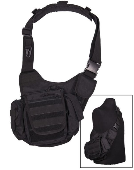 Mil-Tec - Sling Bag Multifunction // Sort fra Mil-Tec - billede nr. 1 hos GrejFreak.dk