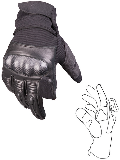 Mil-Tec - Tactical Gen II Handsker i læder fra Mil-Tec - billede nr. 2 hos GrejFreak.dk