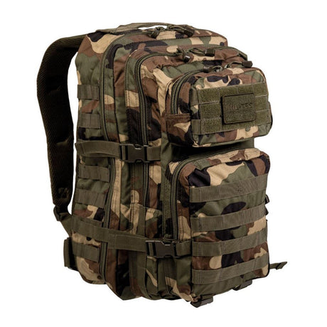 Mil-Tec - US Assault Pack Large Camo 36L Woodland fra Mil-Tec - billede nr. 1 hos GrejFreak.dk