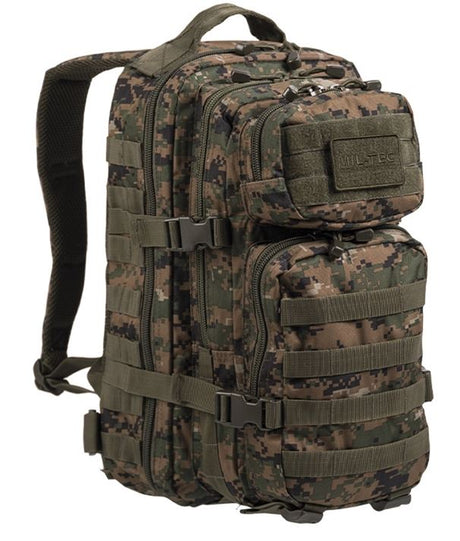 Mil-Tec - US Assault Pack Small 20L Digital Woodland fra Mil-Tec - billede nr. 1 hos GrejFreak.dk