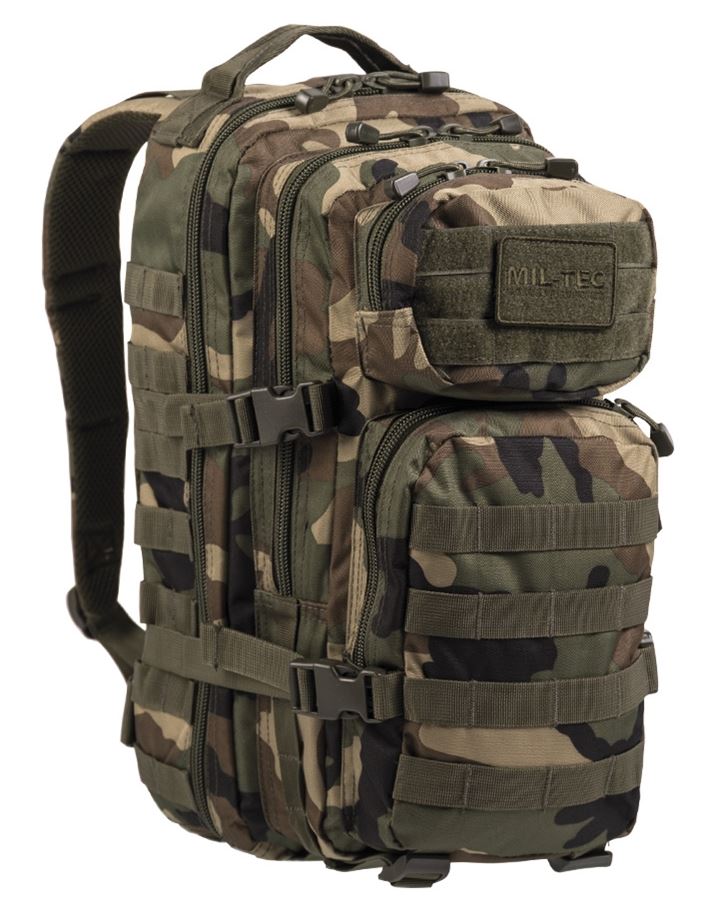 Mil-Tec - US Assault Pack Small 20L Woodland fra Mil-Tec - billede nr. 1 hos GrejFreak.dk