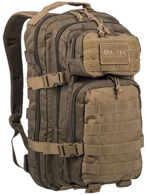 Mil-Tec - US Assault Pack Small Olivengrøn / Coyote fra Mil-Tec - billede nr. 1 hos GrejFreak.dk
