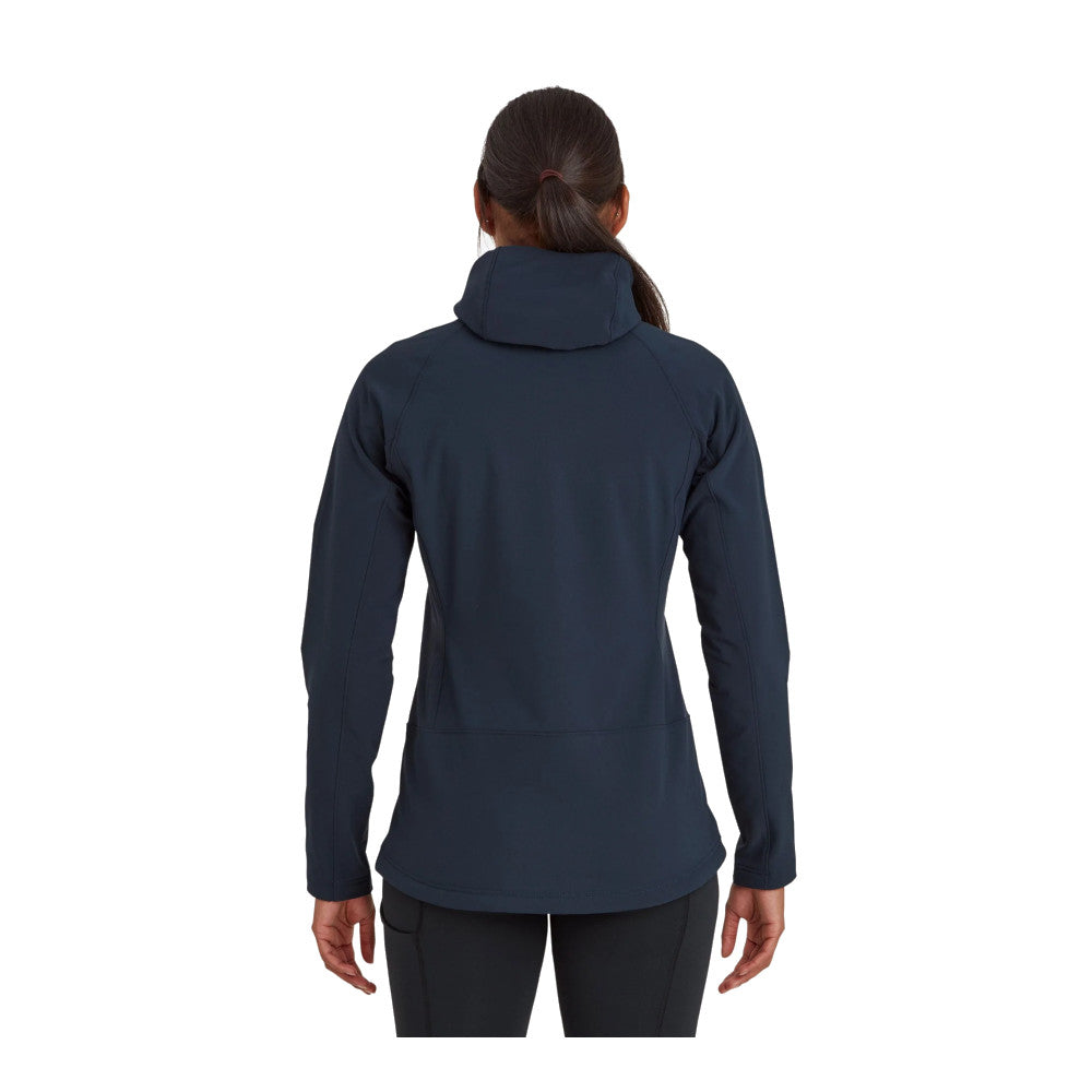 Montane - Krypton Dame Softshell Hoodie // Eclipse Blue fra Montane - billede nr. 3 hos GrejFreak.dk