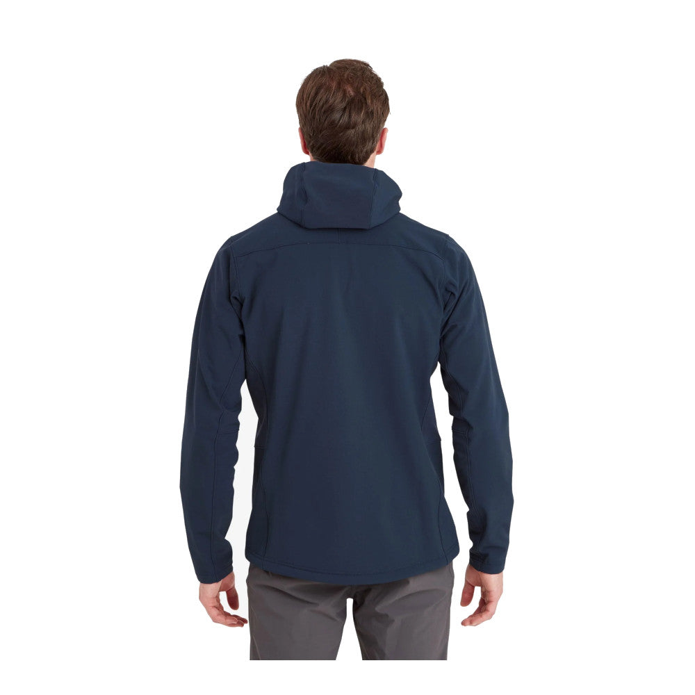 Montane - Krypton Herre Softshell Hoodie // Eclipse Blue fra Montane - billede nr. 3 hos GrejFreak.dk