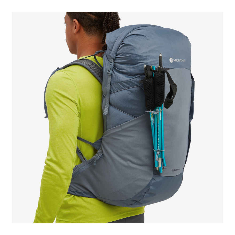 Montane - Trailblazer 44 Vandrerygsæk 44L // Grå / Blå fra Montane - billede nr. 2 hos GrejFreak.dk
