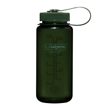 Nalgene - Wide Mouth Sustain Drikkeflaske 475ml // Mørkegrøn fra Nalgene - billede nr. 1 hos GrejFreak.dk