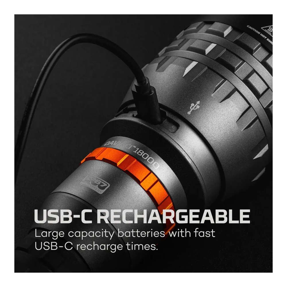 Nebo - DAVINCI 18000 Genopladelig LED Lommelygte 18000 Lumen fra NEBO - billede nr. 5 hos GrejFreak.dk