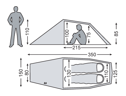 Nordisk - Halland PU 2-personers telt fra Nordisk - billede nr. 6 hos GrejFreak.dk