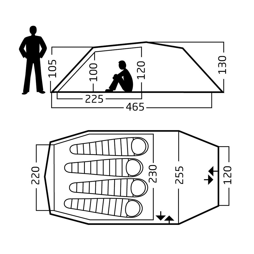 Nordisk - Oppland PU 4-personers Telt fra Nordisk - billede nr. 8 hos GrejFreak.dk