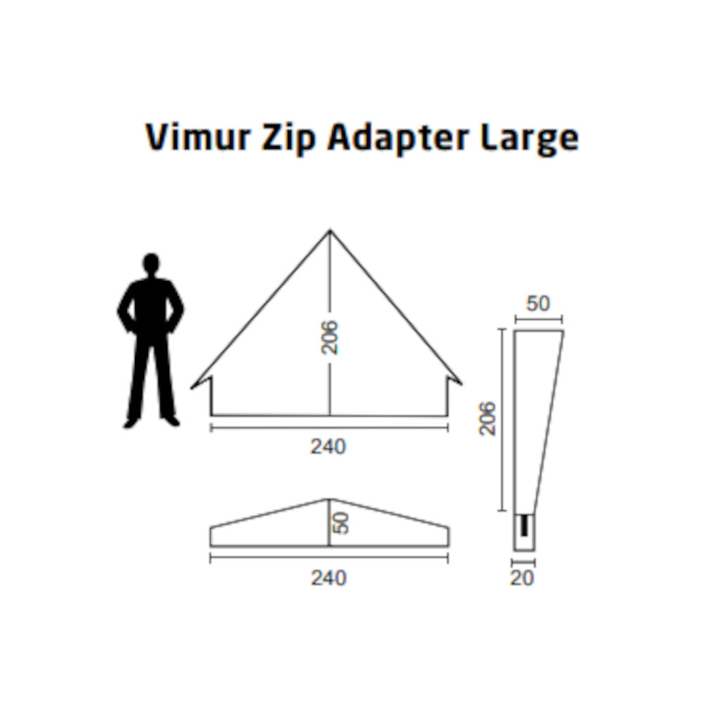 Nordisk - Vimur Zip Adapter Large fra Nordisk - billede nr. 7 hos GrejFreak.dk