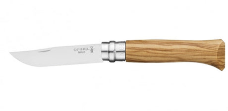 Opinel - No 8 Stainless Steel 8,5 cm Oliven fra Opinel - billede nr. 1 hos GrejFreak.dk