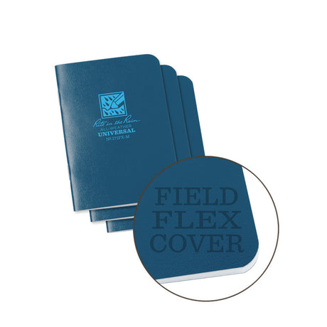 Rite In The Rain - Mini Stapled Notebook (3-pak) // Blå fra Rite in the Rain - billede nr. 1 hos GrejFreak.dk