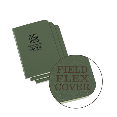 Rite In The Rain - Mini Stapled Notebook (3-pak) // Grøn fra Rite in the Rain - billede nr. 1 hos GrejFreak.dk