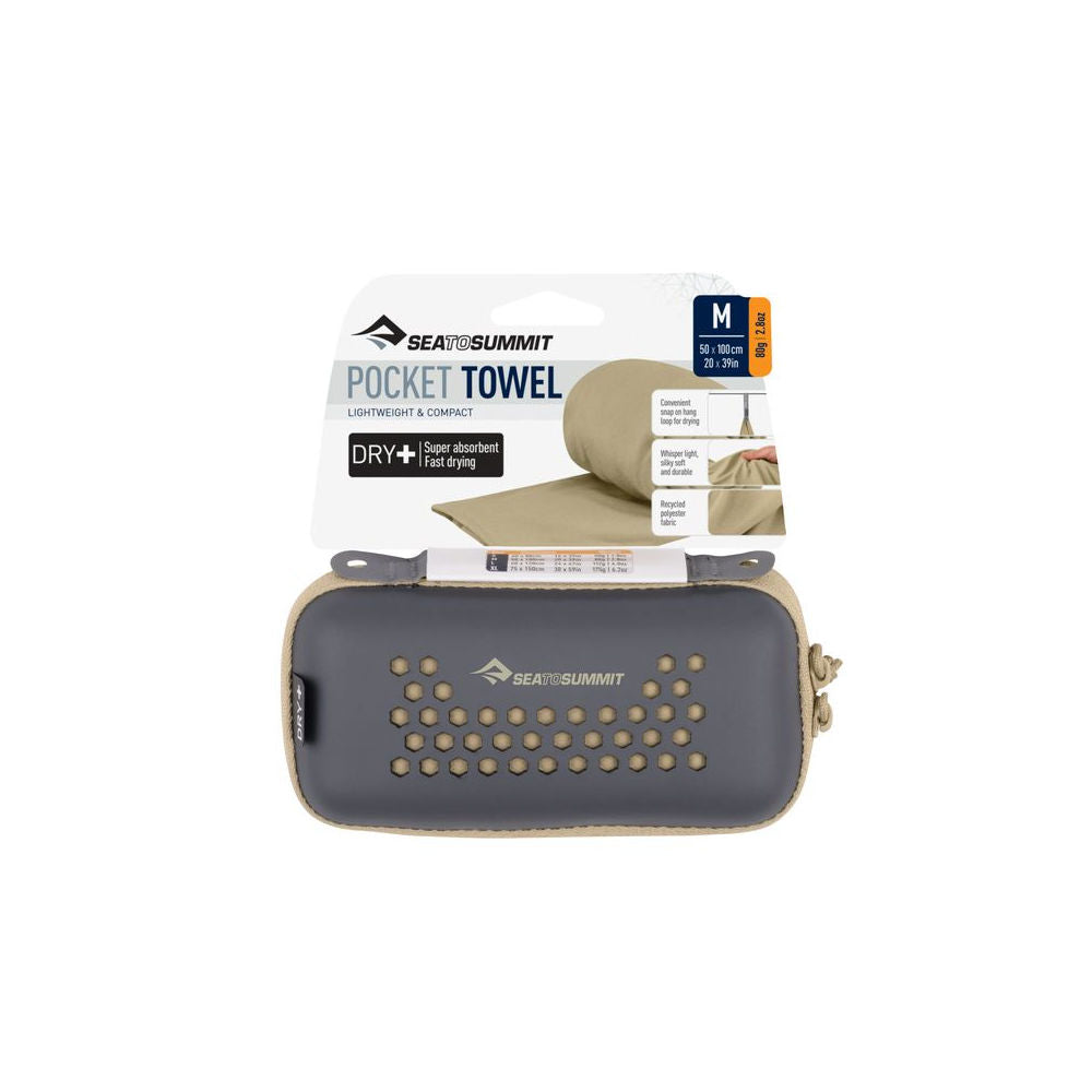 Sea To Summit - Pocket Håndklæde Medium // Sand fra Sea To Summit - billede nr. 3 hos GrejFreak.dk