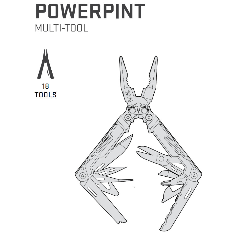 SOG Knives - PowerPint Multi-Tool // Sort fra SOG knives - billede nr. 12 hos GrejFreak.dk