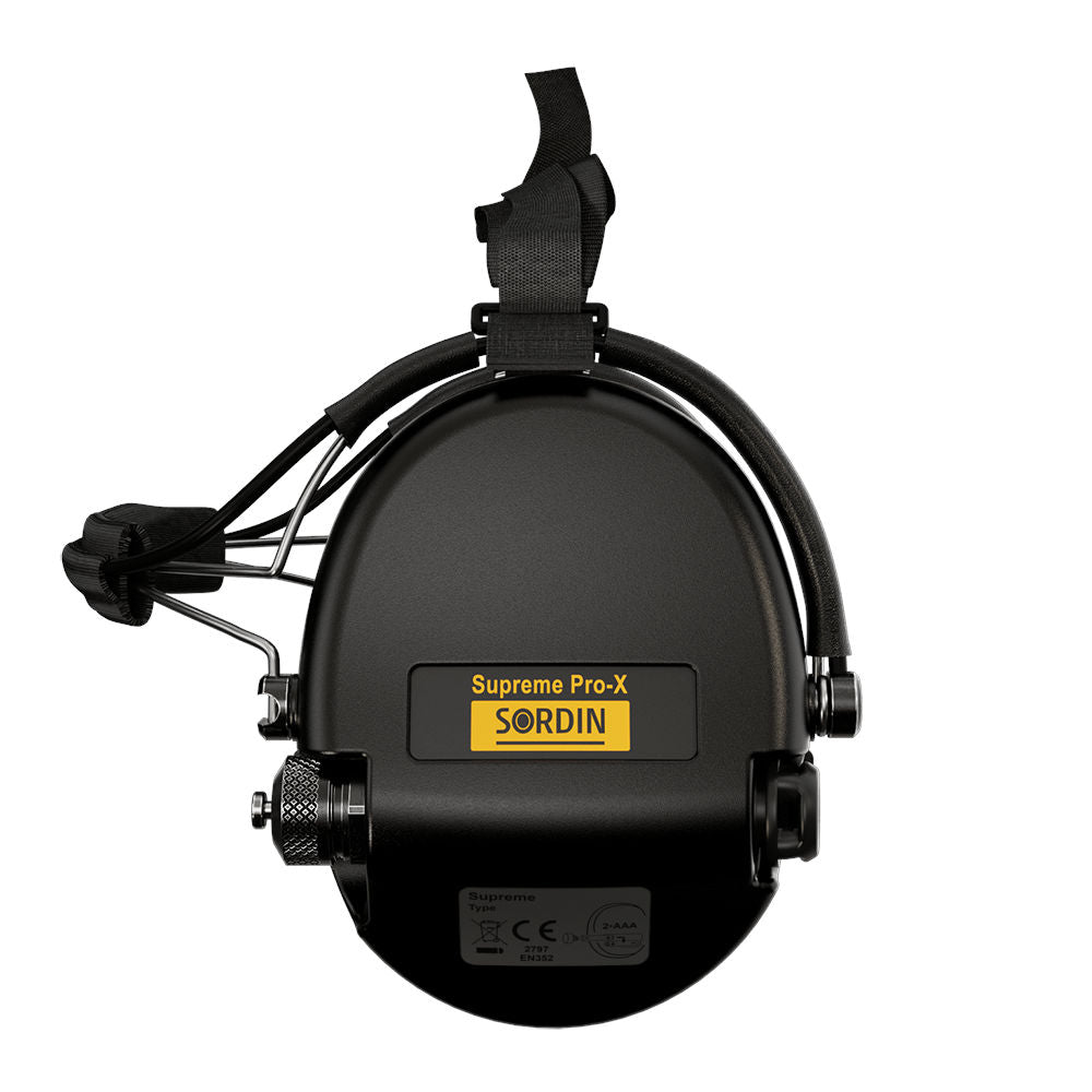 Sordin - Supreme Pro X Neckband Høreværn // Sort fra Sordin - billede nr. 5 hos GrejFreak.dk