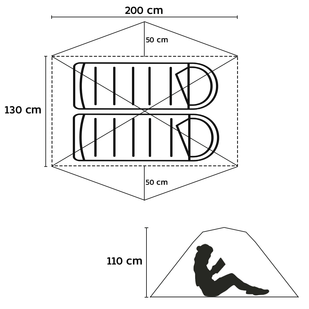 Sunny Hiker - Hiking Light 2-personers Telt fra Sunny Hiker - billede nr. 6 hos GrejFreak.dk
