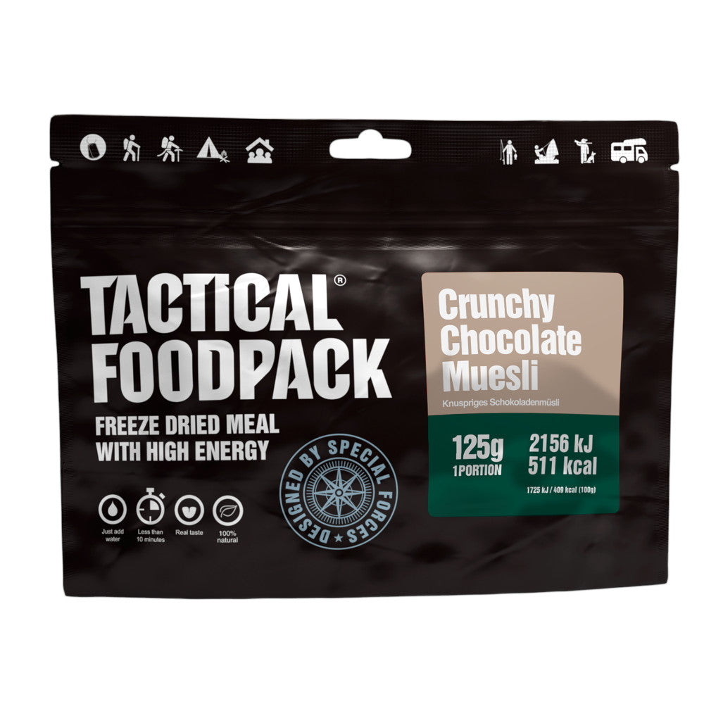 Tactical Foodpack - Crunchy Müsli med Chokolade, 511 kcal fra Tactical Foodpack - billede nr. 2 hos GrejFreak.dk