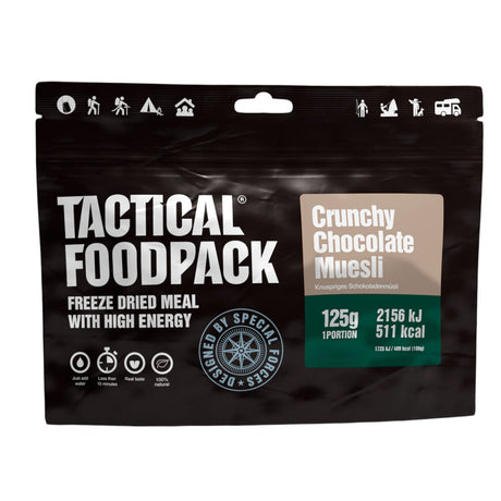Tactical Foodpack - Crunchy Müsli med Chokolade, 511 kcal fra Tactical Foodpack - billede nr. 2 hos GrejFreak.dk