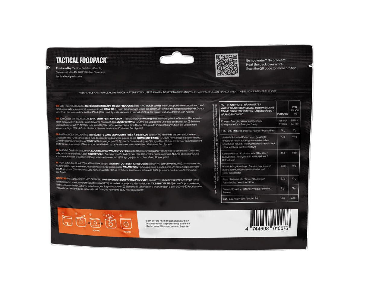 Tactical Foodpack - Weekpack Alpha Feltration, 21 måltider, 10.206 Kcal fra Tactical Foodpack - billede nr. 6 hos GrejFreak.dk